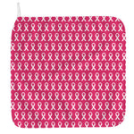 White And Pink Breast Cancer Print Hand Towel