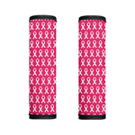 White And Pink Breast Cancer Print Handle Covers