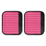 White And Pink Breast Cancer Print Handle Covers