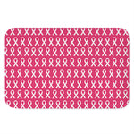 White And Pink Breast Cancer Print Indoor Door Mat