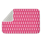 White And Pink Breast Cancer Print Indoor Door Mat