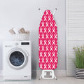 White And Pink Breast Cancer Print Ironing Board Cover