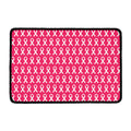 White And Pink Breast Cancer Print Kitchen Mat