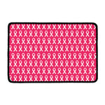 White And Pink Breast Cancer Print Kitchen Mat