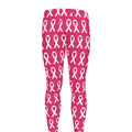 White And Pink Breast Cancer Print Men's Leggings