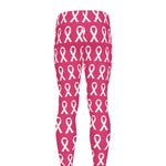 White And Pink Breast Cancer Print Men's leggings