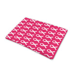 White And Pink Breast Cancer Print Pet Cooling Mat Cover