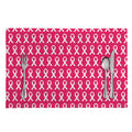 White And Pink Breast Cancer Print Placemat