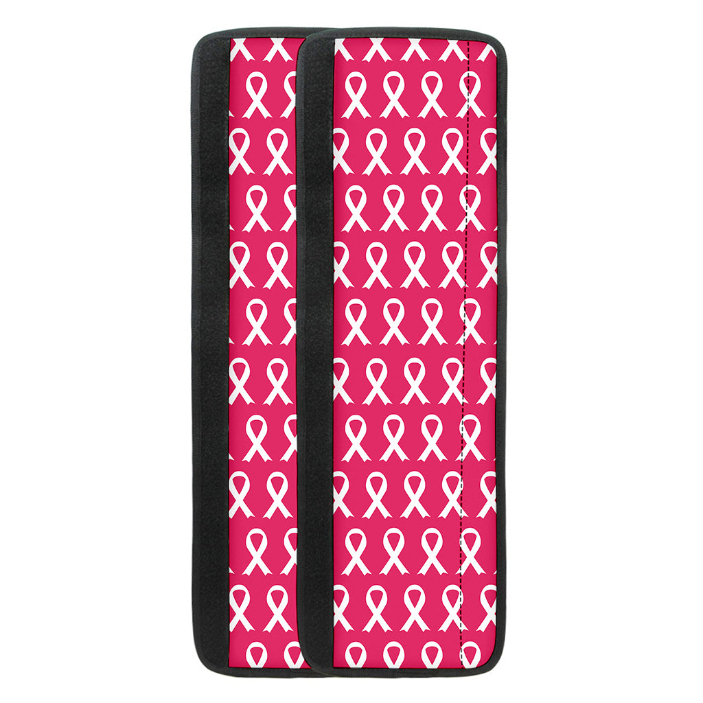 White And Pink Breast Cancer Print Refrigerator Handle Covers