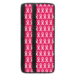 White And Pink Breast Cancer Print Refrigerator Handle Covers