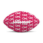 White And Pink Breast Cancer Print Rugby Ball