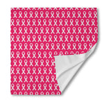 White And Pink Breast Cancer Print Silk Bandana