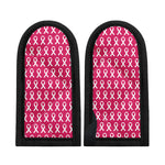 White And Pink Breast Cancer Print Skillet Handle Cover