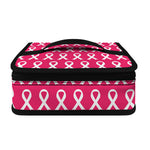 White And Pink Breast Cancer Print Small Lunch Bag