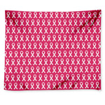 White And Pink Breast Cancer Print Tapestry