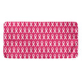 White And Pink Breast Cancer Print Towel