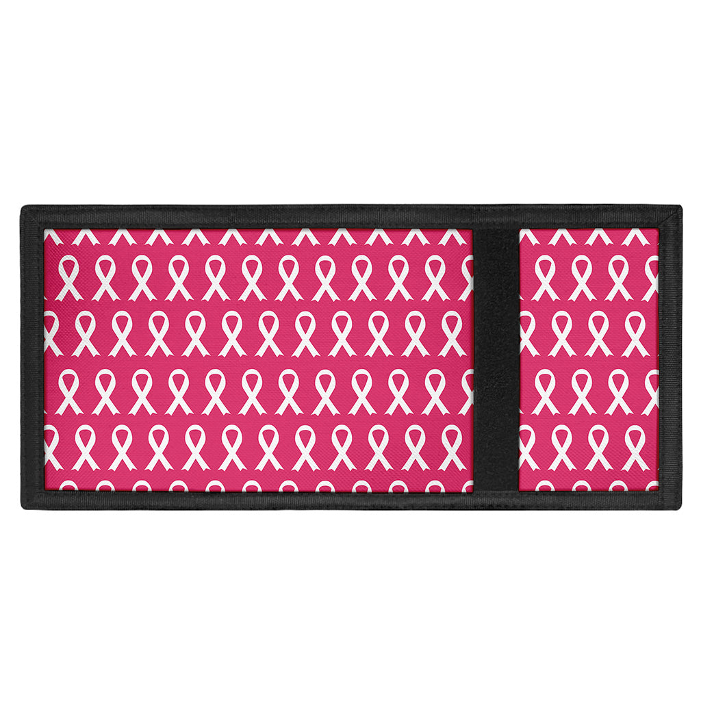 White And Pink Breast Cancer Print Trifold Wallet
