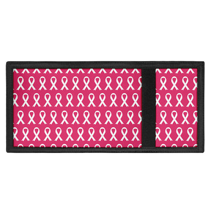 White And Pink Breast Cancer Print Trifold Wallet