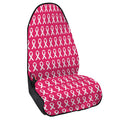 White And Pink Breast Cancer Print Waterproof Car Seat Cover