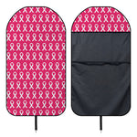 White And Pink Breast Cancer Print Waterproof Car Seat Cover