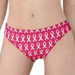 White And Pink Breast Cancer Print Women's Panties