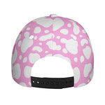 White And Pink Cow Print Baseball Cap