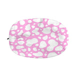 White And Pink Cow Print Car Side Mirror Covers