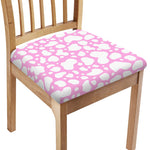 White And Pink Cow Print Chair Cushion Cover