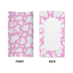 White And Pink Cow Print Changing Pad Cover
