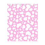 White And Pink Cow Print Curtain