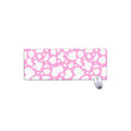 White And Pink Cow Print Extended Mouse Pad