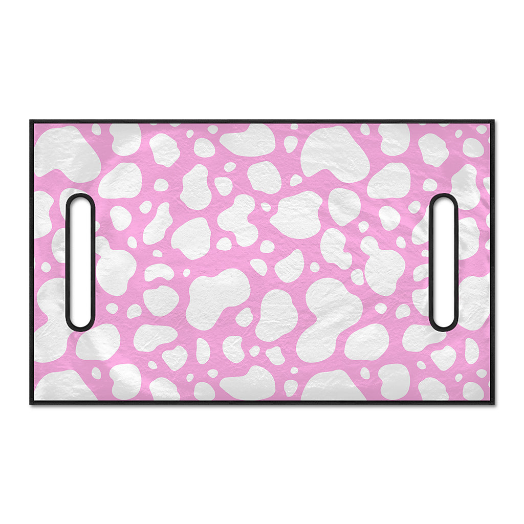 White And Pink Cow Print Golf Cart Seat Cover