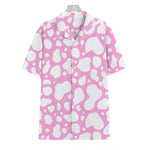 White And Pink Cow Print Hawaiian Shirt