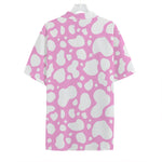 White And Pink Cow Print Hawaiian Shirt