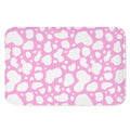 White And Pink Cow Print Indoor Door Mat