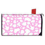 White And Pink Cow Print Mailbox Cover