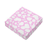 White And Pink Cow Print Outdoor Seat Cushion Cover