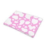 White And Pink Cow Print Pet Cooling Mat Cover