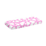 White And Pink Cow Print Piano Keyboard Cover