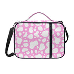White And Pink Cow Print Shoulder Strap Bible Bag
