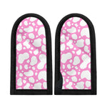 White And Pink Cow Print Skillet Handle Cover
