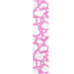 White And Pink Cow Print Table Runner