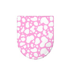 White And Pink Cow Print Toilet Lid Cover