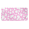 White And Pink Cow Print Towel