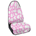 White And Pink Cow Print Waterproof Car Seat Cover