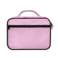 White And Pink Zigzag Pattern Print Briefcase Bible Bag