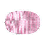 White And Pink Zigzag Pattern Print Car Side Mirror Covers