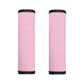 White And Pink Zigzag Pattern Print Handle Covers