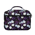 White And Purple Tulip Pattern Print Briefcase Bible Bag