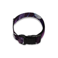 White And Purple Tulip Pattern Print Dog Collar